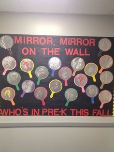 mirror template preschool